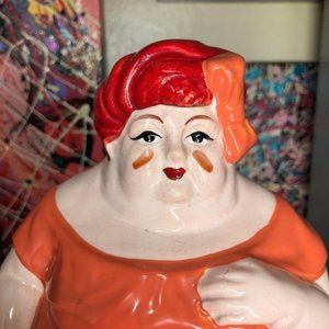 CIRCUS BY DAVID STRAUS FOR TASTE SETTER BY SIGMA COOKIE JAR - MADE IN JAPAN